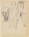 CHARLES DEMUTH Two male figure drawings.